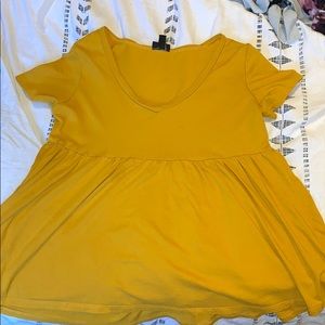 Torrid yellow babydoll top